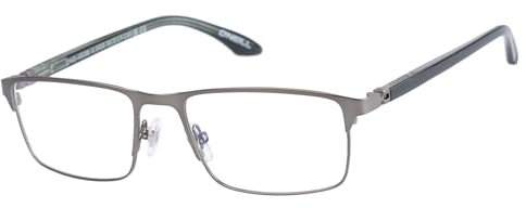 O'Neill Rechteckig Edelstahl Brillen in Grün für Herren, Brille mit Sehstärke, optional mit Sonnenbrillen tönung oder Blaulichtfilter (Modell ONO-4538-005)