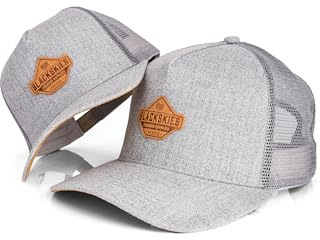 Blackskies® Essentials Trucker Cap Set De 2 Padres E Hijos Look A Juego Gorra De Béisbol Regalo Mini-Me Basecap Papá-Hijo Y Mamá-Hija Gris-Azul Claro - 45-49 cm