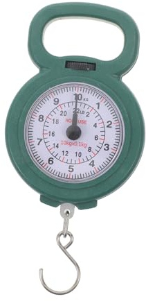 DEARMAMY Bilancia Digitale Sospesa in Metallo E Plastica Da 2 Pezzi Per Cucina Allevamento Ittico Bilancia Per Bagagli Da 10 Kg Portatile E Facile Da Usare