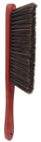 iplusmile Wood Handle Soft Bristle Fireplace Brush Long Handle Dust Cleaning Hand Broom for Furniture and Sofa Cleaning