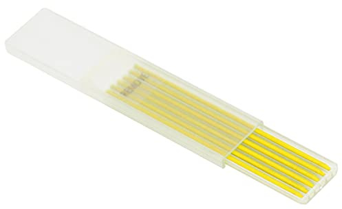 Fafeicy 24 Piezas Duración Duradera de 2.8 Mm de Grafito de Lápiz de Carpintería de Carpintería para Pintura de Dibujo de Construcción de, Recarga de HB (YELLOW)