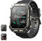 Smartwatch Herren Militär mit Telefonfunktion ,1,81'' Display wasserdichtes aktivitätstracker fitness tracker mit Schlafmonitor blutdruckmessung 120+ Sportmodi Sportuhr fitnessuhr für Android ios