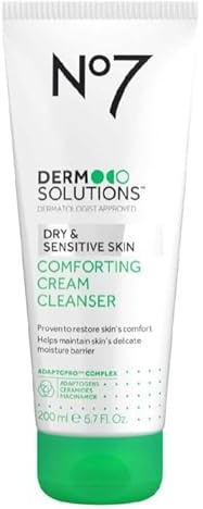 No7 Derm Solutions Comforting Cream Cleanser Suitable for Dry & Sensitive Skin 200ml