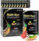 Hair Dye Shampoo 3 en 1 champu canas, 10PCS Hair Color, Champú Color Tinte Pelo Champu Canas Instantáneo, Champú para Teñir el Cabello Negro Natural para Hombres y Mujeres (Negro)