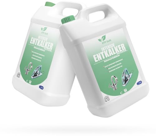 Descalcificador de 10 litros compatible con todos los descalcificadores convencionales | Descalcificador universal de 10 l | Uso universal para limpieza de aparatos en bidón de 2 x 5 litros