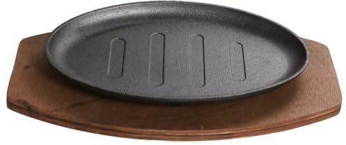 VICASKY Poêle à Frire Fonte Poêle Antiadhésive Pour Steak Barbecue Et Cuisine Maison