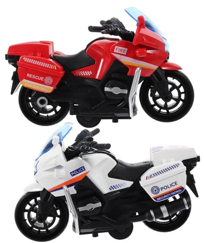 ZUNOXAZ 2 Piezas Motos Pequeñas de Plástico para Juguetes Resistentes la Fricción para Desarrollar Habilidades Motoras Años Motocicletas Divertidas para Jugar