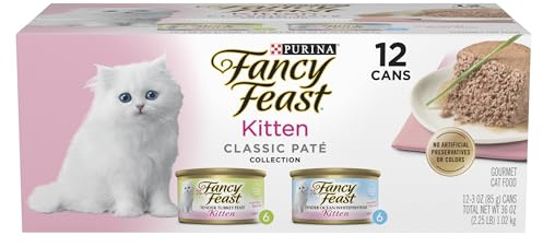 Purina Fancy Feast Kitten Tender Turkey & Ocean Whitefish Variety Pack