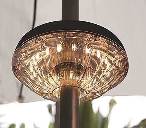 Lámpara para Sombrilla de Patio Luces Sombrilla Luces LED para sombrilla de patio Paraguas a prueba de agua Carpas para patio Iluminación Luces de sombrilla alimentadas por USB Luz blanca cálida pa