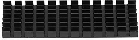 Aluminium kylfläns 10 st kylflänsmodul svart kylare för M.2 2280 SSD kylförstärkare Transistor halvledarenheter 0,9 × 0,2 × 2,8 tum