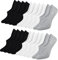 Blu Ninfee Sneaker Socken Damen Füsslinge Herren 10 Paar, Unisex Füßlinge mit Rutschfest Silikon, Unsichtbare Sneakersocken, Atmungsaktive Kurzsocken No Show Socken Footies 39-42