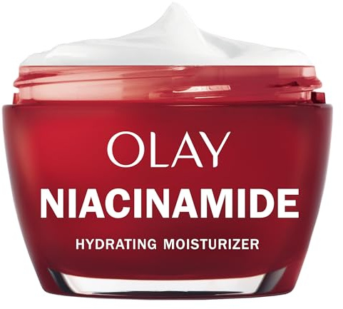 Olay Niacinamide Face Moisturizer, Firming Cream for Women, Non-Greasy - Anti-Wrinkle, Anti-Aging, Hydrating, Renewing, Stronger Skin Barrier, Smooths - Peptides, 1.7 Oz