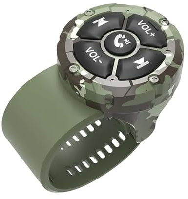 Remtyp Trådlös ratt Fjärrkontrollknapp Universal IP67 vattentät mediaknapp med lysande knappar Bluetooth 5.3 Kompatibel för bilmotorcykel iOS & Android 4.0+