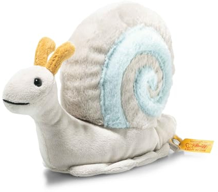 Steiff Snailly Escargot Soft Cuddly Friends, Doudou Escargot en Peluche Moelleuse pour Jouer et câliner, en Peluche Douce pour Une Peau Douce de bébé, Lavable en Machine