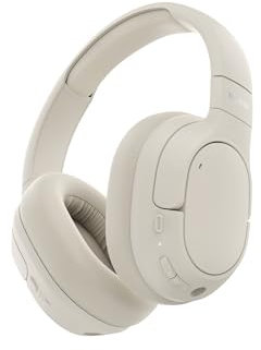 Belkin SoundForm Isolate Auriculares Inalámbricos Bluetooth con Cancelación de Ruido Activa Híbrida, Cascos inalámbricos con micrófono, 60 Horas de autonomía, Almohadillas CloudCushion, Arena