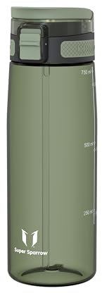 Super Sparrow Trinkflasche - 750ml - TouchSip Wasserflasche - BPA-frei - Ideale Sportflasche - Strohhalm Tritan Flasche für Sport, Outdoor und Camping - Leicht, Nachhaltig