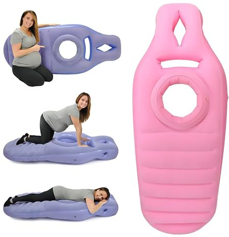 Kingbar Cuscino Gonfiabile Per La Gravidanza, Cuscino Per Maternità Con Foro Per La Pancia, Per Un Supporto Ottimale Durante Il Sonno, Supporto Per Il Pancione, Pink