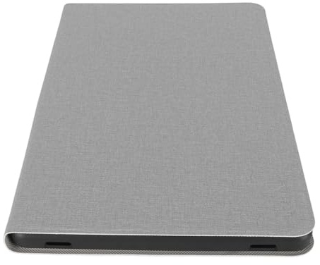 WINH P26T Tablettfodral Premium PU-läder Stötsäkert Skyddsfodral med Stativ för Handsfree-visning (Grå)