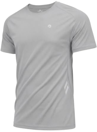 PINSPARK Camiseta Deportiva Hombre, Transpirable, Funcional, Correr, Ligera Y De Manga Corta