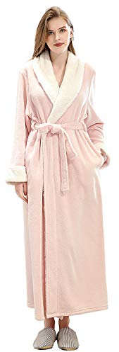 PUTUO Invierno Albornoz para Mujer Bata de Baño, Largo Albornoz Microfibra Mujer Ducha Toalla