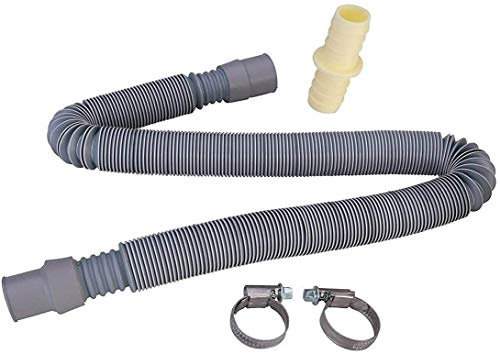Utiz Extendable 0.7M to 2M Drain Hose Kit 19mm-28mm Cuff for Bosch Siemens Electrolux Washing Machines & Dishwashers