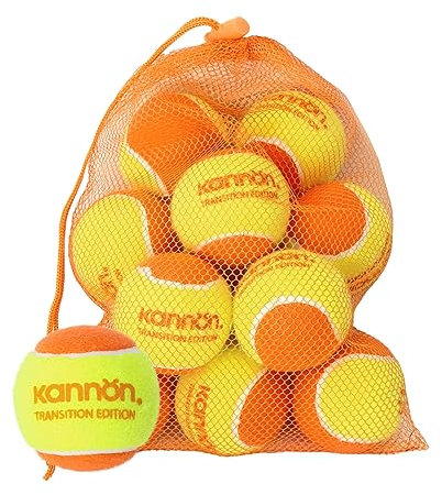 YUESHENG Tennisbälle Stage 2 ， Tennisbälle Kinder Orange FüR Unter 10 AnfäNger Beach Tennisball Dekompression 50% Hund Training Tenissbäle 12-Pcs Tennis Balls Mit Tragetasche (Orange)