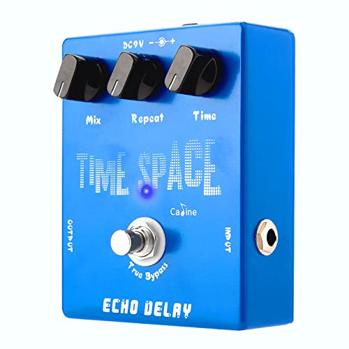 Caline Pedal de retardo CP-17, pedal de efecto digital Echo con carcasa de aleación de aluminio