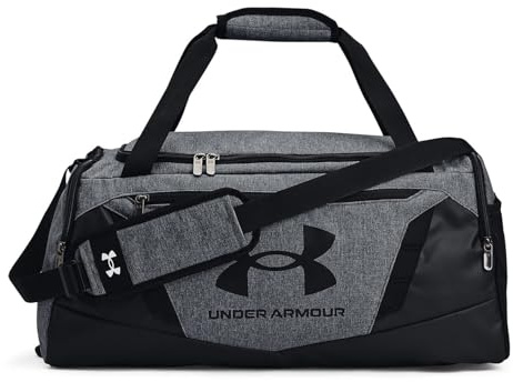 Under Armour Undeniable 5.0 Duffle - Bolsa de Deporte Unisex, Color Gris, artículo :-012 Heather Grey/Black, Brezo Gris