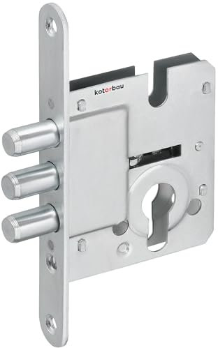 KOTARBAU® Türschloss Haustür mit Bolzen 160 x 50 mm Tür Einsteckschloss Zylinder aus Stahl Türschloss Zylinder Haustürschloss Gartentor Schloss Torschloss Steckschloss