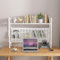 KAZUP Verstellbares Schreibtisch-Bücherregal – Schreibtisch-Bücherregal aus Schmiedeeisen – Industrielles Computer-Schreibtisch-Schreibtisch-Regal, Büro-Schreibtisch-Organizer mit perforiertem BRE