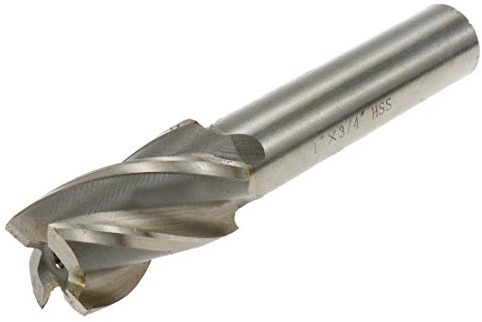 Rannb End Mill 1 Cutting Dia 3/4 Shank Dia Straight Shank 4 Flute End Mill Drill Bit