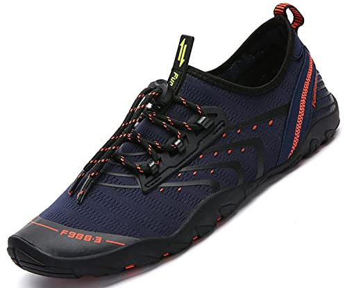 SAGUARO Water Shoes for Women Men Quick Drying Wet Beach Aqua Shoes for Swim Sea Surfing Diving Sailing Pool Darkblue 45 EU/10.5 UK
