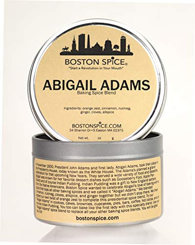 Boston Spice Abigail Adams HANDMADE Baking Mixed Spice Blend Cakes Apple Pumpkin Pie Cookies Donuts Desserts Coffee Hot Chocolate Gingerbread Indian Pudding Add To Protein Shakes 1 Cup 4oz/114g