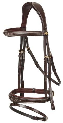 LeMieux Competition Flash Bridle - Havana Pony