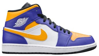 Air Jordan 1 Mid Lakers (2022) DQ8426-517 Size 44.5