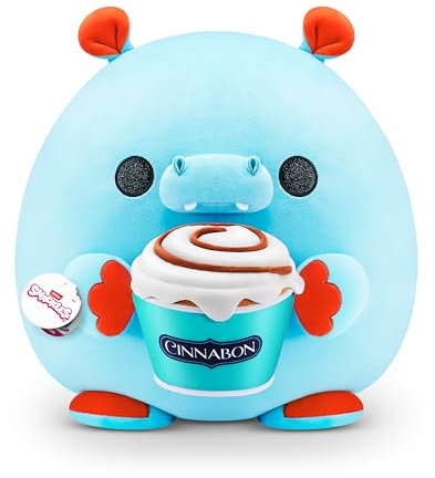 Snackles Super Sized 14 Zoll (Cinnabon) von ZURU Cuddly Squishy Comfort 14 Zoll Plüsch mit Lizenz Snack Brand Accessoire, Muttertagsgeschenk