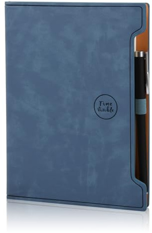 Anseom Cuaderno A5 Libreta Cuaderno de Viaje Cuaderno de Notas Premium Cuaderno A5 Tapa Dura Cuaderno de Cuero con Bolígrafo para Escribir un Diario de Viaje Portátil-Papel Grueso Premium