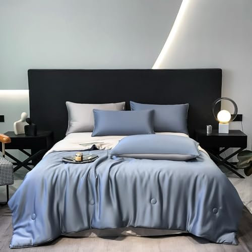 Pevfeciy Sommerbettdecke - Kühle Microfaserbettdecke für eine erfrischende Nachtruhe - Nachhaltige Kühldecke für Menschen, die angenehme Kühle lieben,B,150x200cm