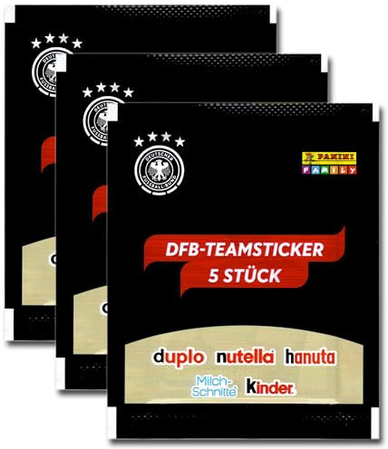 15 DFB Team-Sticker (3 Sammeltüten) von Panini für das Ferrero Sammelheft EM 2024