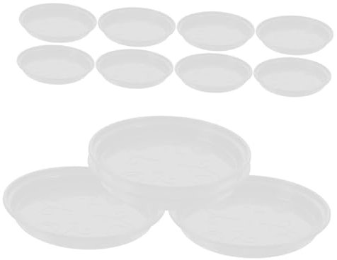 JOINPAYA 12 Stück Pflanzschalen Für Zimmerpflanzen Setzling Topfetiketten Bewässerungs Und Drainage Pflanzgefäße Gartenetikett Runde Modellierpflanzenschale Runde Pflanzenuntertasse