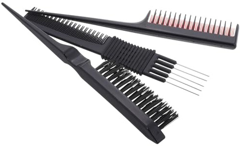 jojofuny Pettini Per Capelli Pettini Per Cotonare e Separare Denti Larghi e Fini Per Acconciature e Styling Uso Domestico e Professionale