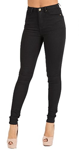 Toxik3 L185 Dam High Waist Skinny Jeans - Svart, Svart, 36 SE