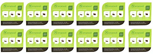 Lot de 12 terreaux de coco avec sac pour plantes d'intérieur - 120 litres - 750 g - 19 x 18 x 5 cm - En fibres de coco - Terre d'humus - Terre de fleurs bio - Terre de coco fine