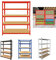5 Tier Adjustable Kitchen Shelving Unit, Multifunctional Kitchen Shelf Airing Cupboard Storage, Storage Rack Free Standing Units for Greenhouse, Home, Outdoor, 1500H 700W 300D, 875kg Total Load