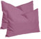 Haus und Deko Kissenbezug 30x50 cm Flieder Leinen-Optik 2er Set Kissenbezüge einfarbig für Schlafzimmer Wohnzimmer Kissenhülle versteckter Reißverschluss Dekoratives Sofakissen