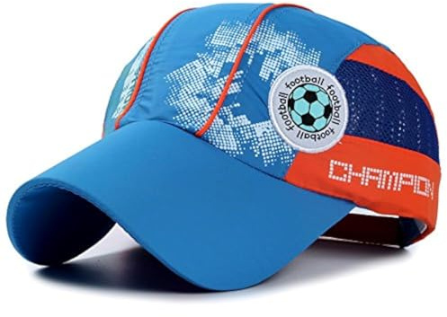 Gorra de béisbol de malla de verano para niños de 3 a 8 años, gorra de béisbol de secado rápido, ajustable, gorra de snapback, gorra de béisbol para viajes al aire libre, para deportes, tenis, fútbol