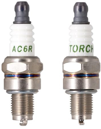 TORCH 2pcs Zündkerze AC6R Ersetzen für NGK 3365/CMR6H,Ersetzen für BOSCH USR7AC, 0 242 035 500, 02420356500, für HON DA 31916Z0H003, für Stihl FS90 FS100 FS40 FS50 FS56 HL90 HL110 HT100 KM90 BR500