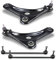 ATEC Germany 2x bras de suspension avec joint de cardan avant, 2x barres de liaison avant Compatible avec CITROËN DS3 (SA_) (SB_), C3 (SC_) (SX_, SY_) (SX), C4 CACTUS, PEUGEOT 208 (CR_) (CA_, CC_), 2