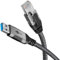Goobay 15m LAN zu USB Kabel 1 Gbit Datenübertragung - USB A 3.0 auf RJ45 Ethernet CAT 6 Kabel verbindet Router und Notebook oder PC - LAN Kabel Adapter für Laptop - Ersetzt USB auf LAN Adapter - 70695