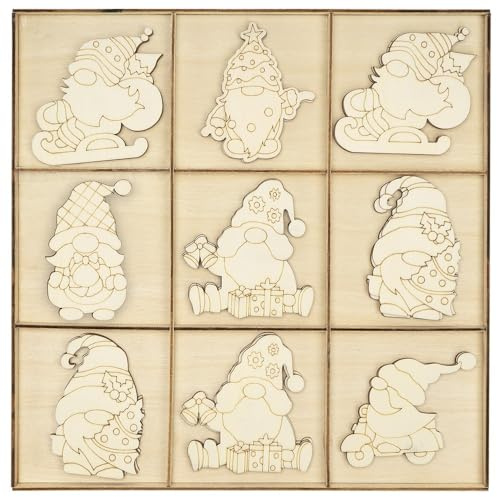 Ideen mit Herz Decoración para esparcir | Navidad | Adviento | Duende de Navidad | enano | filigrana motivos de invierno | 27 piezas